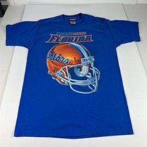 VTG Pro Player Florida Gators Shirt Medium Blue Faded Big Helmet Graphic Tee